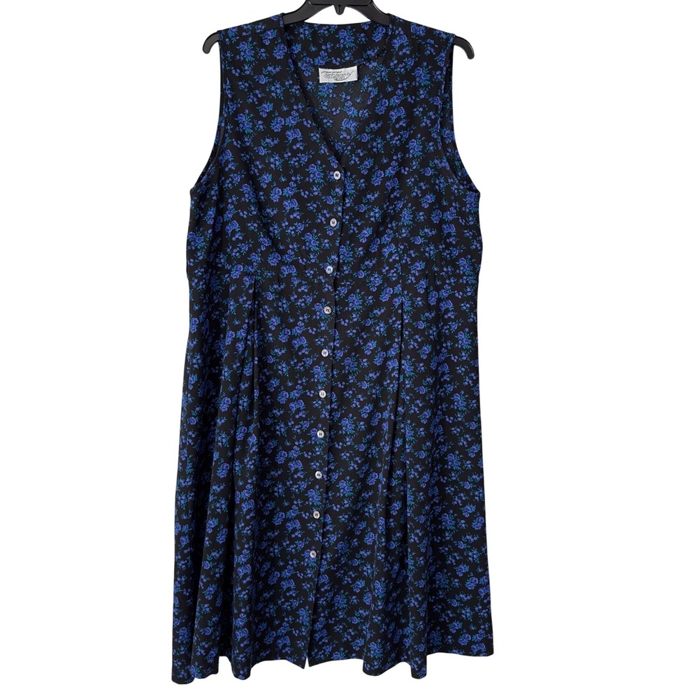 Vtg Two-Twenty Collection Blair Womens L Dress Jumper Y2K Cottagecore Feminine - Picture 9 of 14